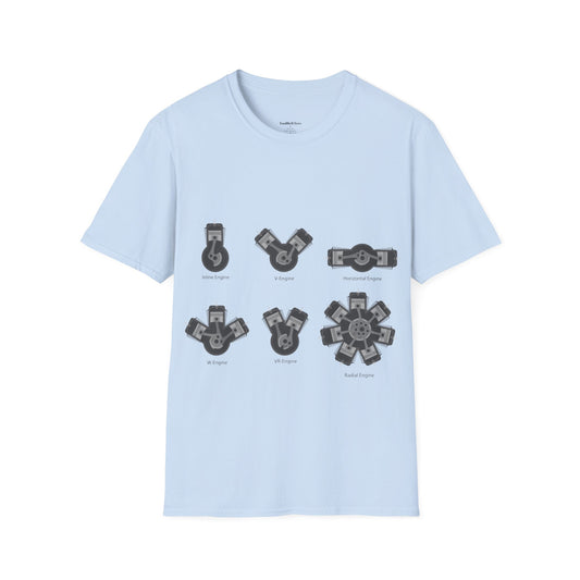 Different Engine Types Graphic Tee